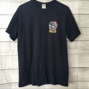 Fire Department Tee in Navy Pleasant Hall Pa